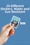 Genshin Impact Dottore Game Phone Laptop Bullet Journal Adhesive Foil Sticker Pack (20 Pcs) - 5