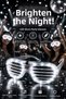 Shutter Party Glasses Led Light up White Luxury Neon Framed Festival Costume Accessory - 7