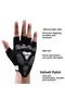 Superior (Top Segment) Half Finger Canoe, Pro Fitness, Pilates Palm Anti-Slip Silicone Gloves - S - 4