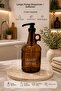 Glass Liquid Detergent and Softener Bottle Amber Color Thick Glass Liquid Detergent Dispenser - 4