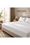 100% Cotton Satin Striped Elastic Bed Sheet (High Edge) - 3