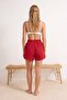 Tile Woven Beach Mini High Waist Shorts & Bermuda Tbess25Sr00008 - 3