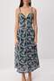 Petrol Brode Embroidered Cut Out Detailed Maxi Woven Dress Twoss26El00682 - 5