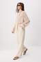 Bej Wide Leg/Geniş Paça Bootcut Dokuma Kumaş Pantolon TWOAW21PL0332
