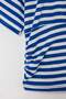 Blue-White Striped Boat Neck Knitted Plus Size Blouse Tbbss26Bf00059 - 5