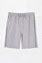 Gray Regular Fit Knitted Shorts & Bermuda with Side Piping Tmnss26Sr00036 - 4