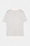 Ekru Fitted/Vücuda Oturan Kısa Kollu Pamuk Ribana Örme Büyük Beden T-Shirt TBBSS26BF00079 - 8