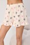 Teen Ecru Cat, Dog and Ribbon/Bow Patterned Viscose Woven Pajama Set Thmss26Pt00106 - 3