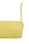 Yellow Strapless Covered Textured High Waist High Leg Bikini Set Tbess26Bt00140 - 6