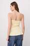 Sarı Fitted/Vücuda Oturan Straplez Kolsuz Soft Touch Örme Bluz TWOSS26BZ00887 - 4