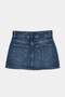 Koyu Mavi Az Esnek Bel Detaylı Denim Şort Etek TWOAW27SR00009 - 9