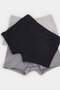 Black-Anthracite-Grey Melange 3-Pack Cotton Flexible Curved Waist Boxer Tmnss26Bx00010 - 2