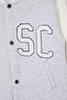 Gray Girls' Embroidered Back Printed Bomber School Jacket Tkdaw27Ce00007 - 7