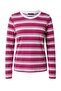 Mürdüm Çizgili Regular Bisiklet Yaka Uzun Regular Penye süprem Örme T-Shirt TWOAW27TS00021 - 11