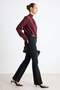 Siyah Ekstra Esnek Normal Bel Bilek Boy Crop Flare Jeans TWOAW27JE00191 - 2