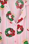 Pink Dog Printed Christmas Themed Viscose Woven Pajama Set Thmaw26Pt00030 - 2