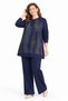 Women's Middle Age and Above Plus Size Kupra Tunic Trousers Mom Set 25548 - 5