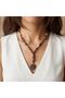 Women's Coffee Bohemian Wooden Necklace Handmade Bijouterie Gift Accessory