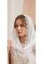 Needlepointed White Color Prayer Cloth - 2