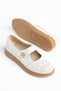 Sophie Women's White Genuine Leather Floral Orthopedic Ballerinas - 2