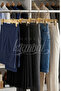 3 Pcs Plastic Gold Plated Pants Hanger Skirt Hanger Clothes Hanger - 7