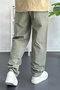 Men's Elastic Waist Baggy Casual Pants Green Edw359 - 5