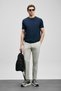 111020321 Bran Modern Graphic T-Shirt T-Shirt Men's T-Shirt Dark Blue - 4