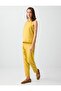 Mustard Pocket Detailed Regular Waist Regular Leg Woven Trousers - 4
