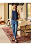 Navy Blue 100% Linen Round Neck Straight Cut Tank Top