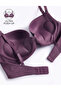 Purple Ultra Push-Up Striped Supported Underwire Silicone Bra - 4