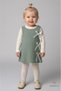 Girl's Ribbed Dress, 100% Cotton, Long Sleeves, Bow Detail, Soft Texture, Autumn-Winter - 4