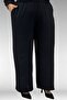 57023 Plus Size Snap on Pants Suit - Black - 6