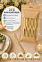 25-Pack Gold Plastic Knives 18 cm Hard Disposable