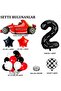 2 Years Old Race Car Themed Birthday Party Celebration Balloon Set - 3