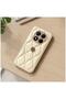 Xiaomi Redmi Note 14 Pro 5g Compatible Case Floral Wavy Leather Case Beige - 4