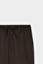 Ds Damat Relaxed Fit (Pile-Free) Brown Diagonal Tencel ™ Cotton Blend Lycra Jogger Pants - 6