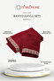 Cotton Embroidered Lace 2-Piece Head and Body Towel Set (1 Head Towel + 1 Body Towel)