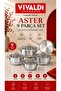 Steel Aster 9-Piece Cookware Set