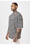 Striped Oversize Knitwear T-Shirt - 3