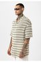 Oversize striped knitwear t-shirt - 3