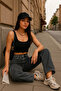Women's Comfort Smoked Palazzo Jeans - 5