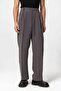 Anthracite High Waist Pleated Baggy Men's Trousers - 2