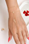 Zircon Stone Letter Shahmeran Bracelet - 4