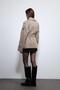 Beige Belted Short Trench Coat - 6