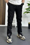 Men's Regular Cargo Pocket Pants Black Edw232 - 4
