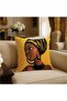 Ethnic Female Portrait Patterned Double-Sided Printing 4-Piece Throw Pillow Cover Set - 5