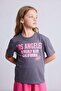 100% Cotton Crew Neck Printed Short Sleeve T-Shirt Girls H7246A826Sm - 3