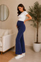 Soft Textured Cotton Maternity Pants – Fully Stretchy Lycra - 3