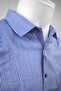 Exclusive Line Navy Blue Cotton Pocketed Striped Long Sleeve Premium Men's Shirt - 6