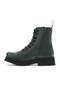 Green Leather Women's Flat Boots 01Wr8802 - 4